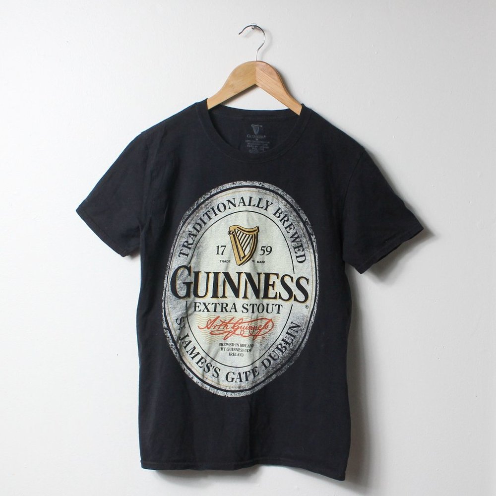 Guinness Shirt Mens Medium Black Beer Stout